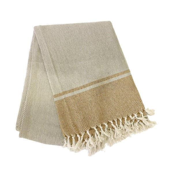 Tovaglia di cotone beige, 250 x 150 cm - Tiseco Home Studio