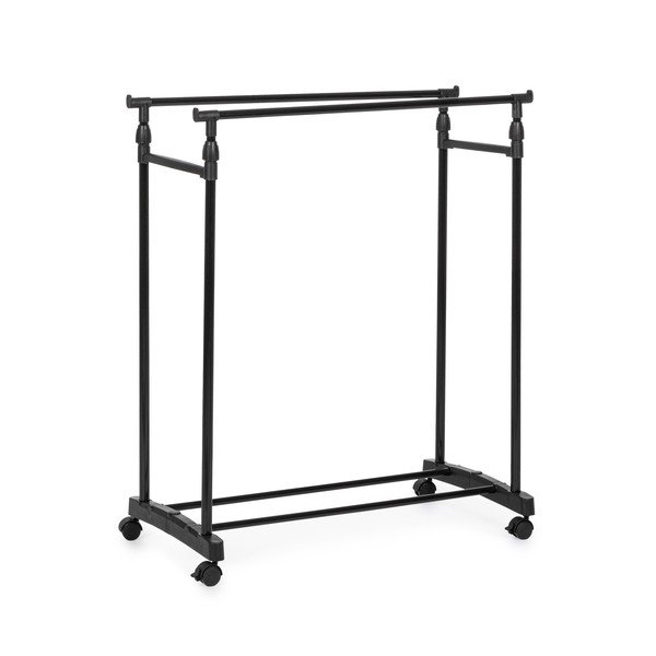 Stand appendiabiti nero in metallo su ruote 80x160x42 cm Roald – Yes Everyday-image-4