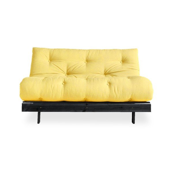 Divano letto giallo 140 cm Roots - Karup Design-image-3