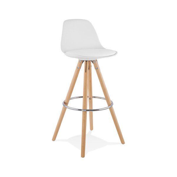 Sgabello da bar bianco, altezza seduta 74 cm Anau - Kokoon