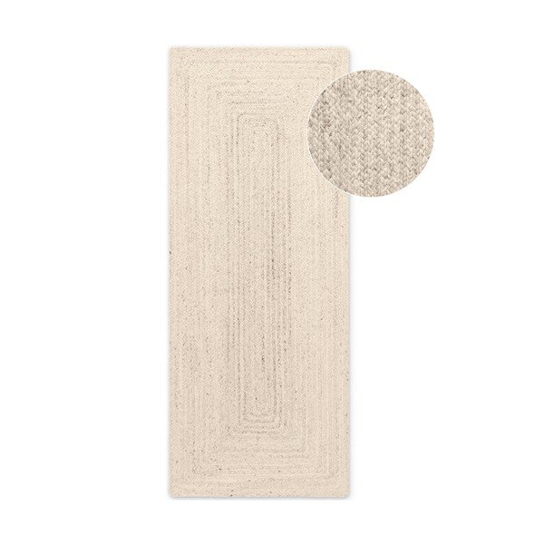 Passatoia color crema in iuta reversibile/tessuta a mano 80x200 cm Juno – Hanse Home