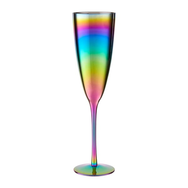 Set di 4 bicchieri da champagne con effetto arcobaleno Rainbow, 290 ml - Premier Housewares