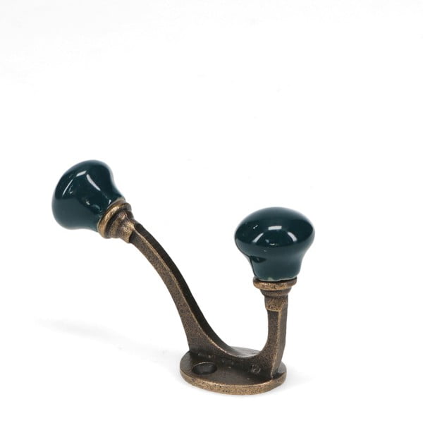 Attaccapanni da parete blu scuro in metallo 3 cm – Rex London-image-3