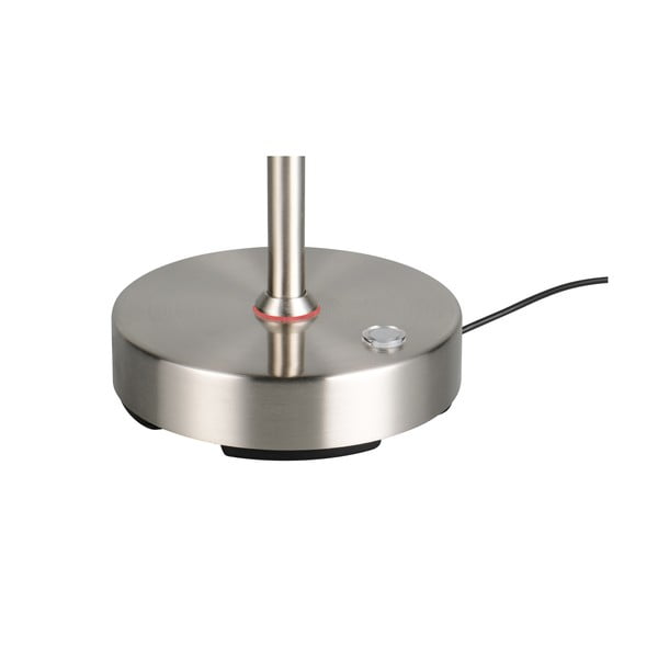 Lampada da tavolo argentata (altezza totale 45 cm) Moreno – Reality-image-3