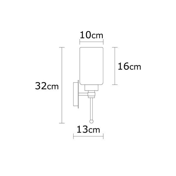 Lampada da parete bianca/argentata Balcova – Opviq lights-image-4