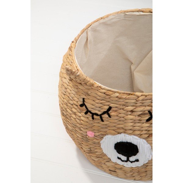 Cesta per giochi da bambino di colore naturale in giacinto d'acqua ø 49x40 cm Lidi Cat Face – Premier Housewares-image-3