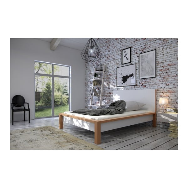 Dvoulůžková postel z borovicového dřeva SKANDICA InBig, 140 x 200 cm-image-3