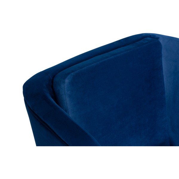 Tmavě modré křeslo ušák SKANDICA Ingrid Navy Blue-image-4