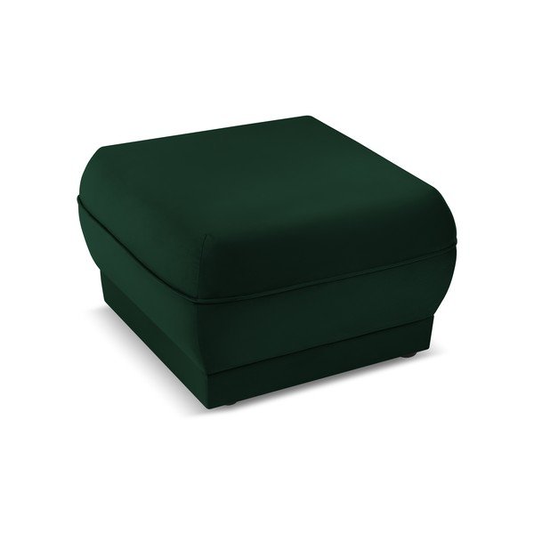 Sgabello in velluto verde Lando - Micadoni Home-image-3