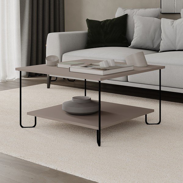 Tavolino grigio 80x80 cm Tonka - Marckeric-image-4