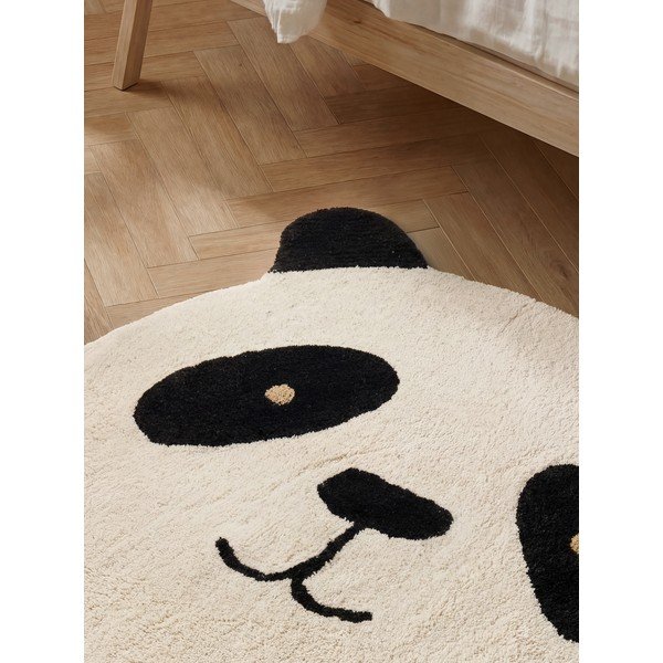 Tappeto per bambini nero/color crema in cotone lavabile/tessuto a mano 103x120 cm Snuggle Patsy – Hanse Home-image-3