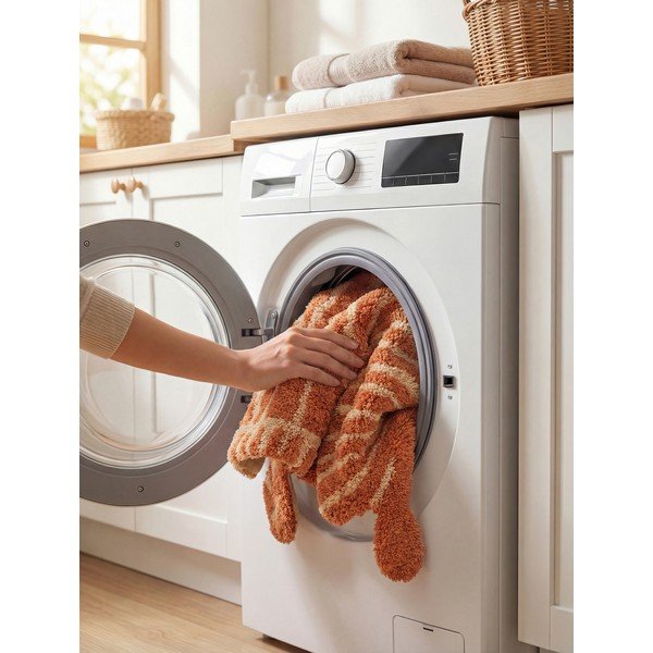 Tappeto per bambini color terracotta in cotone lavabile/tessuto a mano 75x120 cm Snuggle Elodie – Hanse Home-image-3