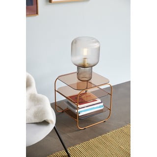 Tavolino pieghevole con piano in vetro 41x41 cm Echo - Hübsch