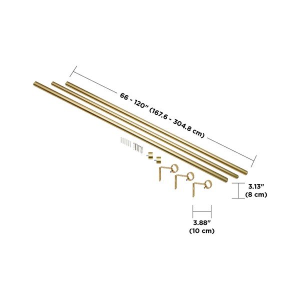 Mantovana estensibile in acciaio 168 - 305 cm Cappa - Umbra-image-4