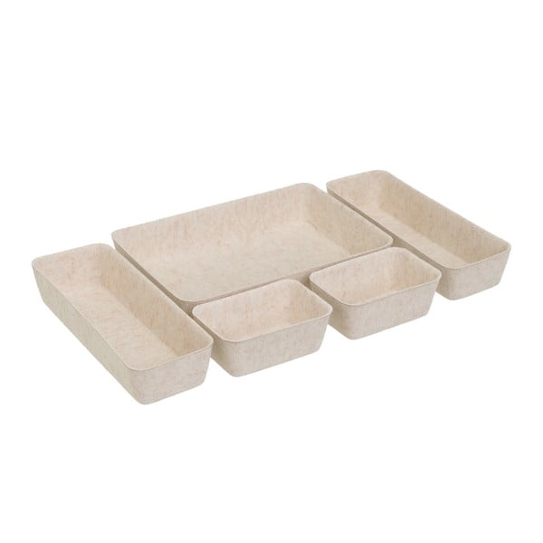 Set di organizer per cassetti in tessuto 5 pz – Casa Selección