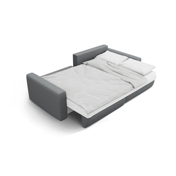 Divano angolare grigio allungabile con contenitore Belfast – Cosmopolitan Design-image-4