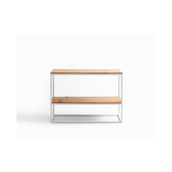 Mensole in rovere con struttura bianca Custom Form Julita, larghezza 30 cm - CustomForm