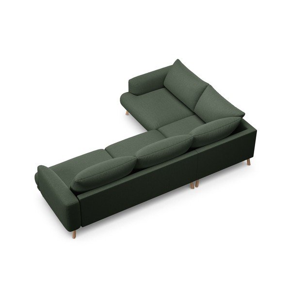 Divano angolare verde (con penisola a sinistra/con chaise lounge) Naomi – Micadoni -image-3