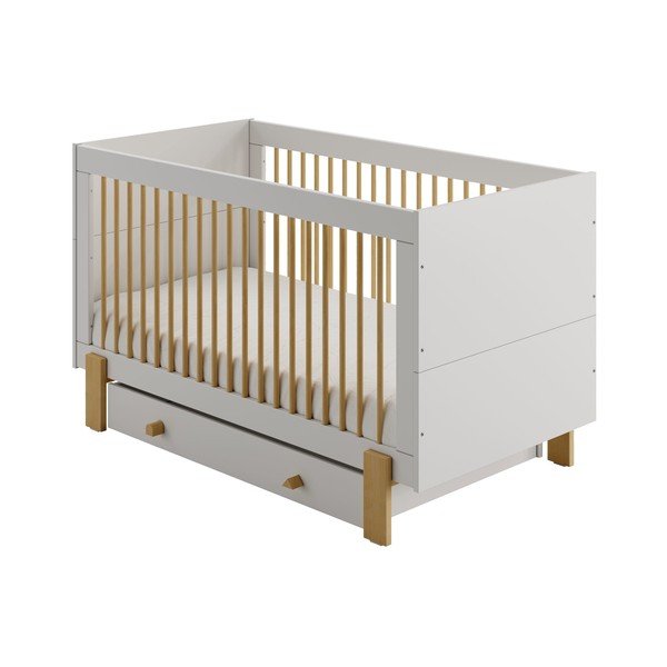 Lettino grigio chiaro 70x140 cm Cube - Pinio-image-4