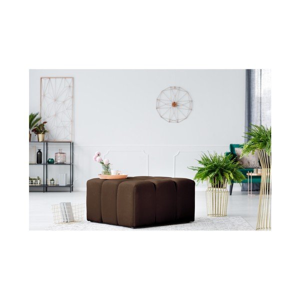 Pouf marrone Lotus - Mazzini Sofas-image-2