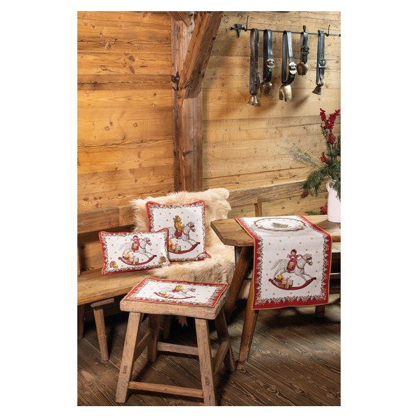 Cuscino decorativo in cotone rosso e bianco con motivo natalizio Villeroy & Boch Toys Fantasy, 45 x 45 cm - Villeroy&Boch-image-3