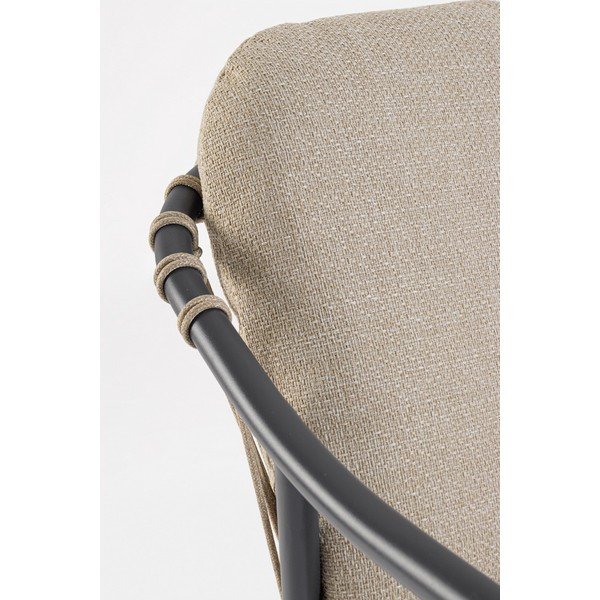 Sedia da esterno marrone chiaro in metallo Edvige – Bizzotto-image-1