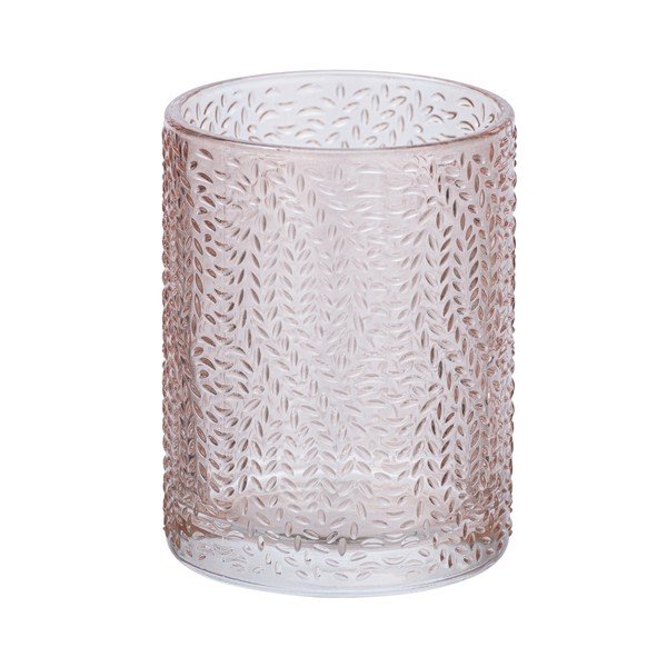 Bicchiere in vetro rosa chiaro per spazzolini da denti Vetro - Wenko-image-2