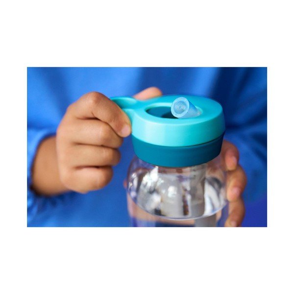 Bottiglia per bambini azzurra in plastica 450 ml Forest Friends – Mepal-image-4