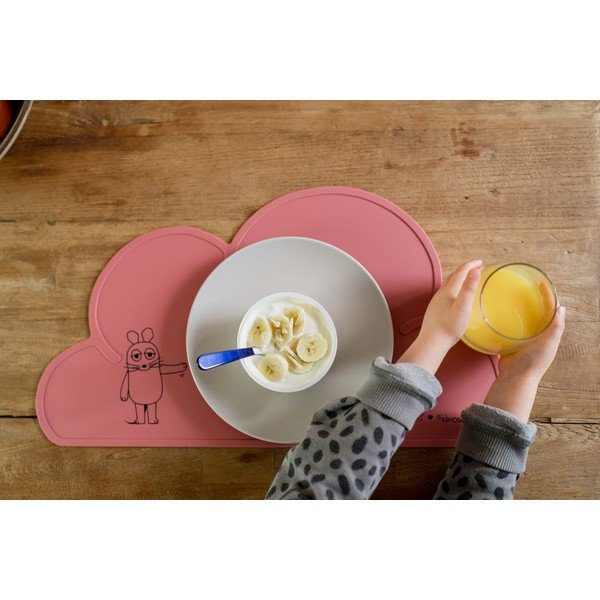 Tovaglietta in silicone rosso Mouse, 49 x 27 cm - Kindsgut-image-4