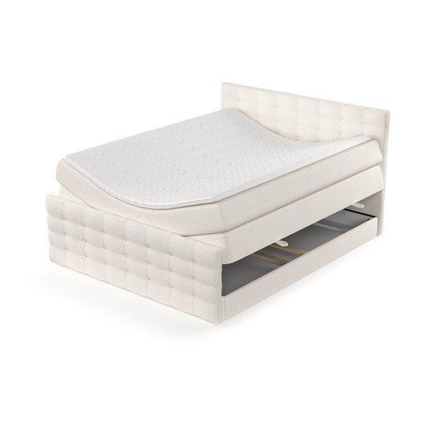 Letto boxspring color crema con contenitore 160x200 cm Blend – Maison de Rêve-image-4