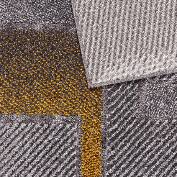 Tappeto giallo ocra e grigio 80x160 cm Meteo - FD-image-2