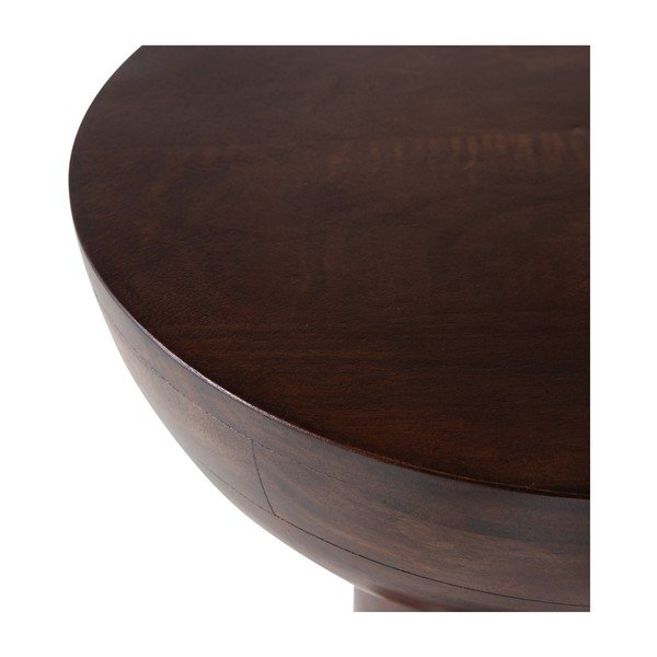 Tavolino rotondo in mango massiccio ø 46 cm Emel – WOOOD-image-4