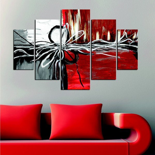 Quadro a più parti Caos, 92 x 56 cm - Wallity-image-1