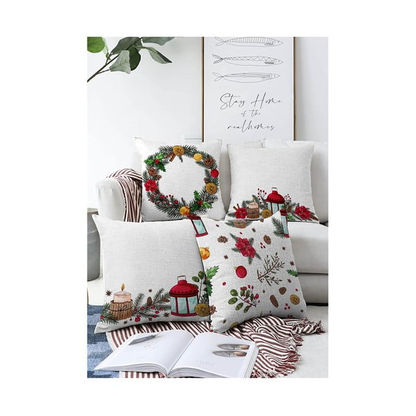 Federe natalizie in set da 4 55x55 cm Merry Christmas - Mila Home