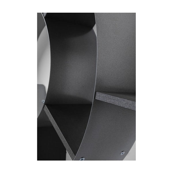 Libreria a parete nera Snail Fur - Kare Design-image-2