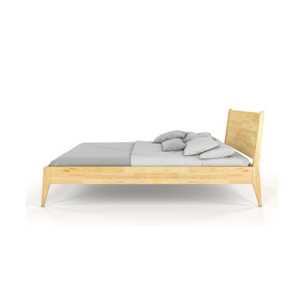 Letto matrimoniale in legno di pino 140 x 200 cm Visby Radom - Skandica-image-2