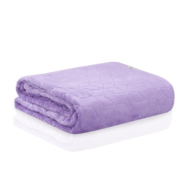 Coperta in microfibra viola chiaro Nessa, 210 x 170 cm - DecoKing