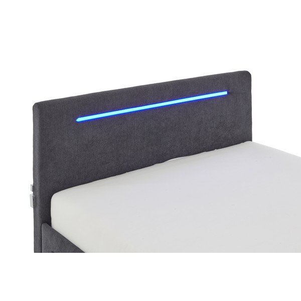 Letto da bambini grigio scuro imbottito rete non inclusa 120x200 cm Circle – Meise Möbel-image-4