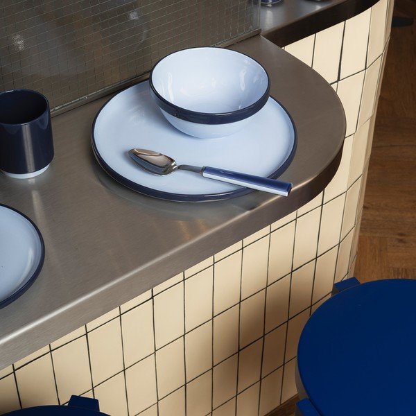 Piatto blu in gres ø 26 cm Duo – ONA-image-1