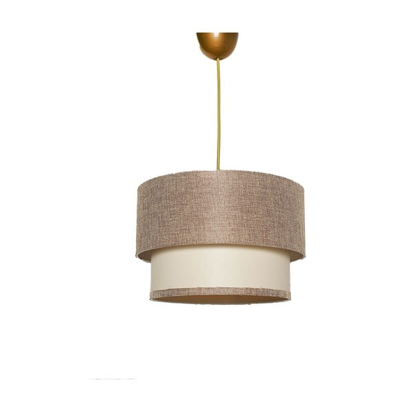 Lampadario beige/color crema con paralume in tessuto ø 30 cm Tubol – Opviq lights