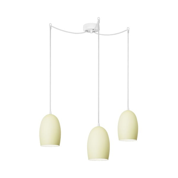 Trojité světlo UME Elementary, ecru matte/white/white
