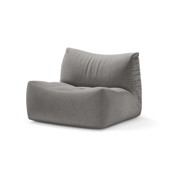 Cuscino da seduta grigio con rivestimento in velluto Tove – Micadoni 