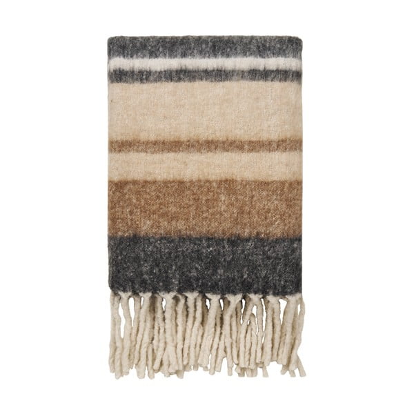 Coperta marrone in misto lana 130x170 cm Carmel – House Nordic