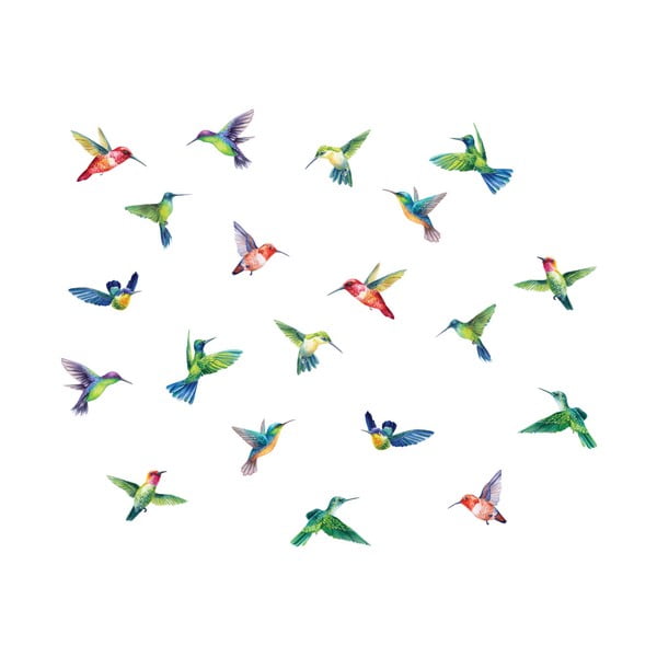 Set di adesivi per finestre 20 pezzi 40x60 cm Hummingbirds - Ambiance-image-2