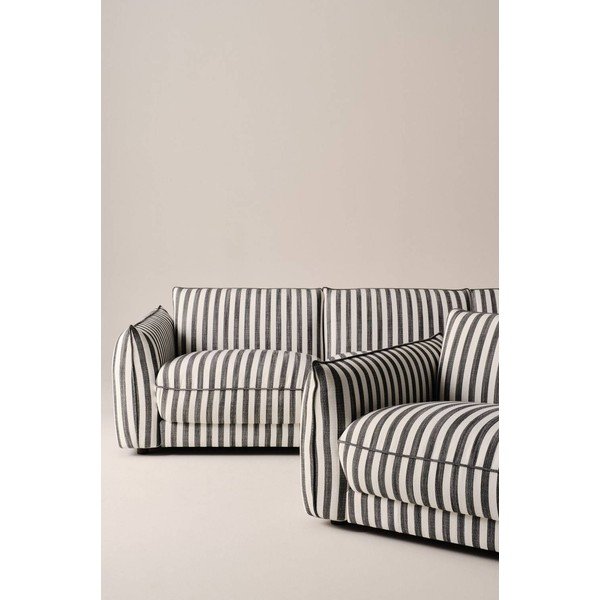 Divano bianco e nero 264 cm Molton – Jotex-image-2