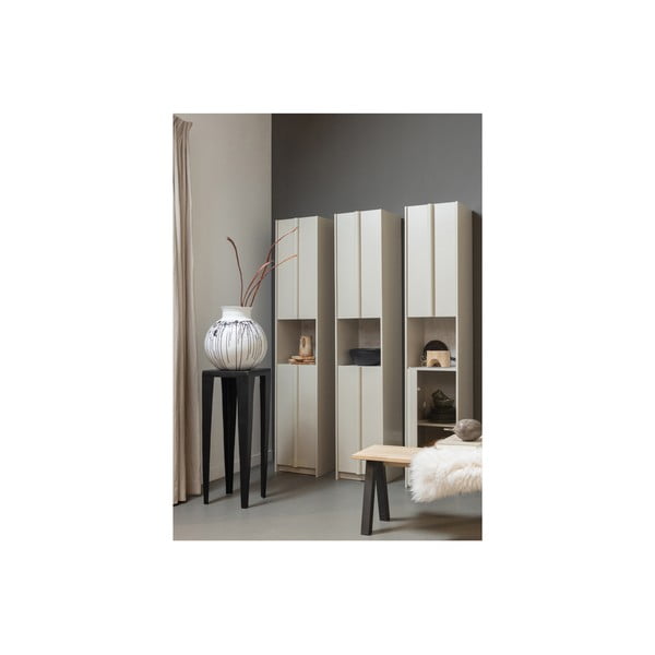 Armadio modulare in legno di pino crema 40x210 cm Basu - WOOOD-image-1