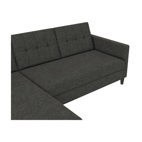 Divano letto grigio angolare Hartford - Støraa-image-2