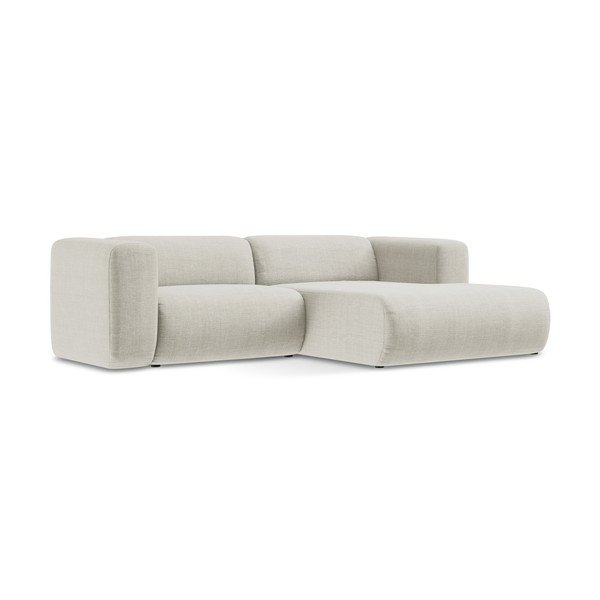 Divano angolare beige (con penisola a destra/con chaise lounge) Ekahi – Makamii-image-2