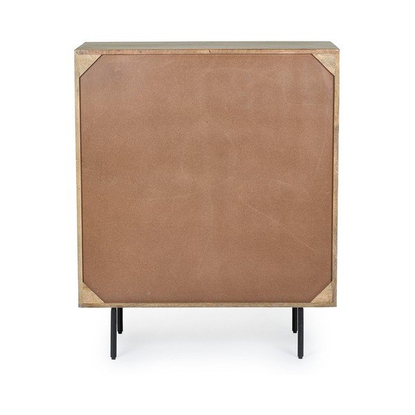 Armadietto di colore naturale in mango massiccio 92x110x40 cm Darsey – Bizzotto-image-3