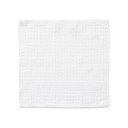 Asciugamano tipo terry bianco in cotone organico 30x30 cm Check – JUNA
